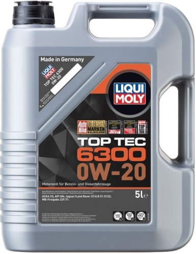 LIQUI MOLY масло моторное Top Tec 0W-20 (5л) 6300/21217