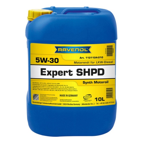 RAVENOL моторное масло Expert SHPD SAE 5W-30 (10л) 4014835864085