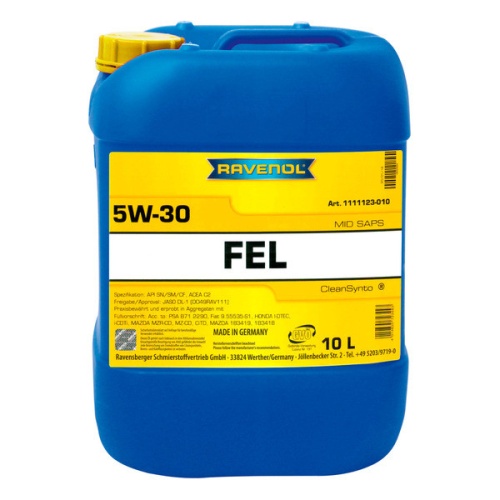 RAVENOL моторное масло FEL SAE 5W-30 (10л) 4014835723443