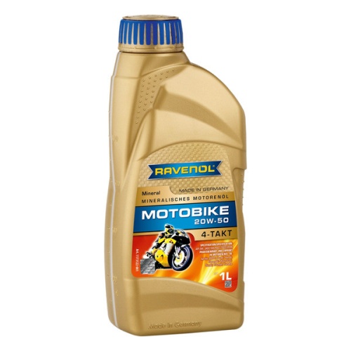 RAVENOL моторное масло Motobike 4-T Mineral SAE 20W-50 (1л) 4014835731417