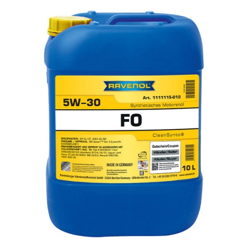 RAVENOL моторное масло FO SAE 5W-30 (10л) 4014835722644
