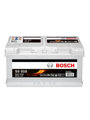 Аккумулятор BOSCH Silver Plus S5 010 85Ah 800A 315х175х175 585 200 080 (- +)