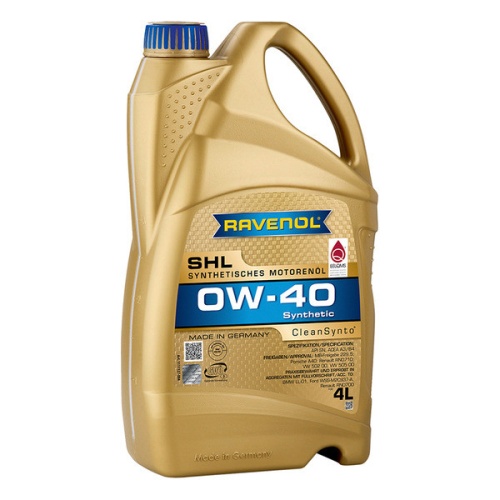 RAVENOL моторное масло SHL SAE 0W-40 (4л) 4014835868830