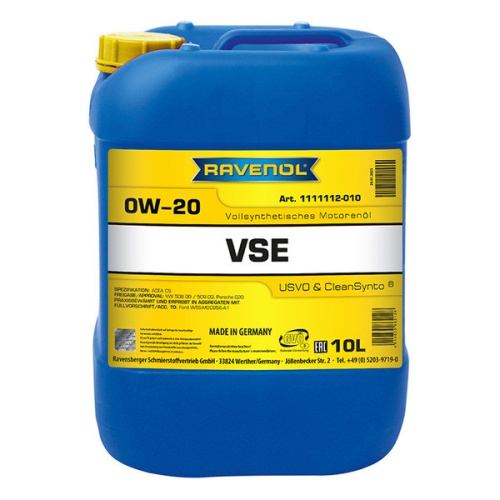 RAVENOL моторное масло VSE SAE 0W-20 (10л) 4014835862128