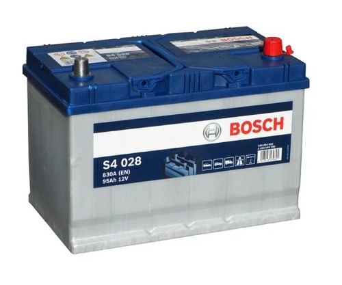 Аккумулятор BOSCH Silver S4 Asia 028 95Ah 830A 306x173x225 (- + )