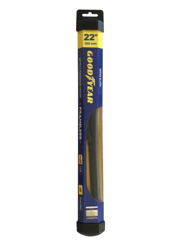 Бескаркасная щетка стеклоочистителя Goodyear FRAMELESS 22"/55 cm всесезонная, MULTICLIP GY000422
