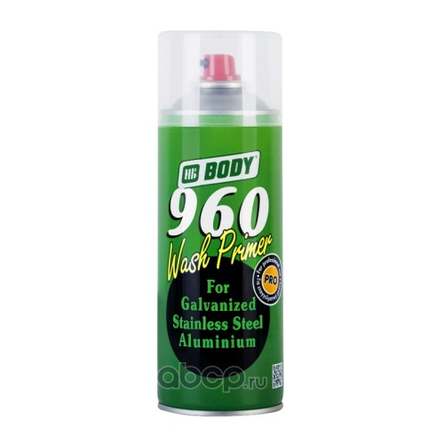 Грунт кислотный BODY 960 (0,4кг) аэр желто-зеленый 5100300050