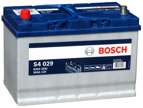 Аккумулятор BOSCH Silver S4 029 95Ah 830A 306x173x225 595 405 083 (+ -)