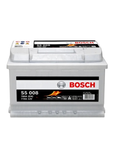 Аккумулятор BOSCH Silver Plus S5 008 77Ah 780A 278x175x190 577 400 078 (- +)