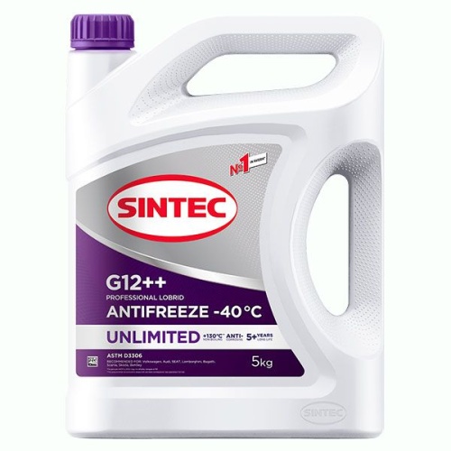 Антифриз Sintec UNLIMITED G12++ фиолетовый (5кг) 803584