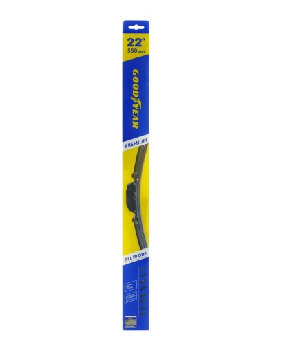 Бескаркасная щетка стеклоочистителя Goodyear PREMIUM 23"/58 cm всесезонная, 9 переходников GY000443