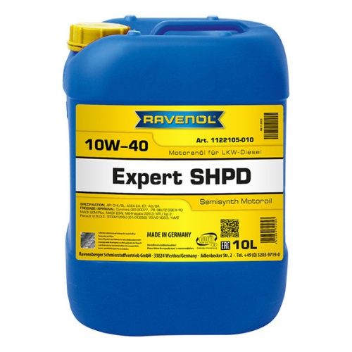 RAVENOL моторное масло Expert SHPD SAE 10W-40 (10л) 4014835725843