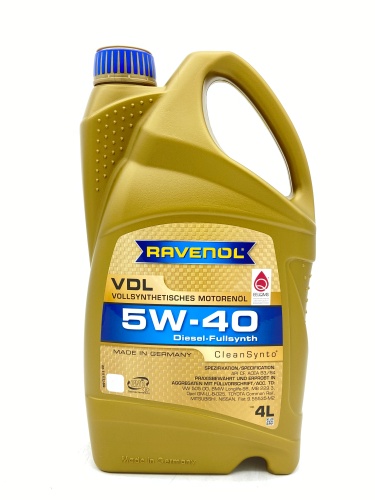 Ravenol 5w40 VDL (4л) 4014835723795 
