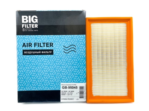 Фильтр воздушный BIG FILTER GB95045 (C29110) CITROEN Jumpy III/ Traveller/ Zafira Life 2.0 BlueHDi  