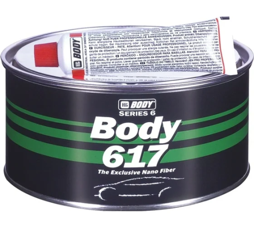 Шпатлевка HB BODY 617 NANO FIBER с укороченным стекл. (0,5кг) 6170600000