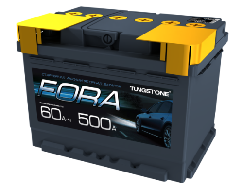 Аккумулятор FORA 60Ah 500А пр. пол. (+ -) 242х175х190