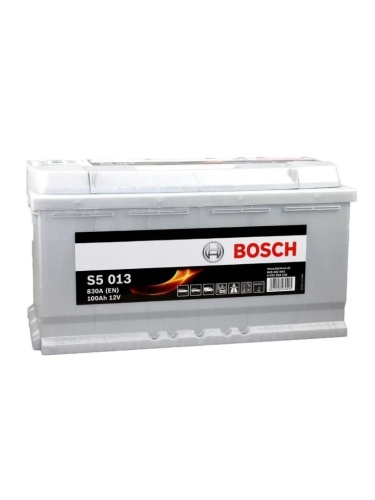 Аккумулятор BOSCH Silver Plus S5 013 100Ah 830A 353x175x190 600 402 083 (- +)