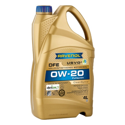 RAVENOL моторное масло DFE SAE 0W-20 (4л) 4014835853768