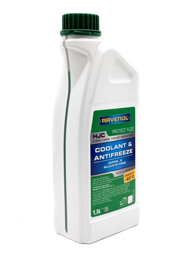 Антифриз RAVENOL HJC Hybrid Japanese Coolant Premix -40C (готовый) зел (1.5л) 4014835755918/4014835 