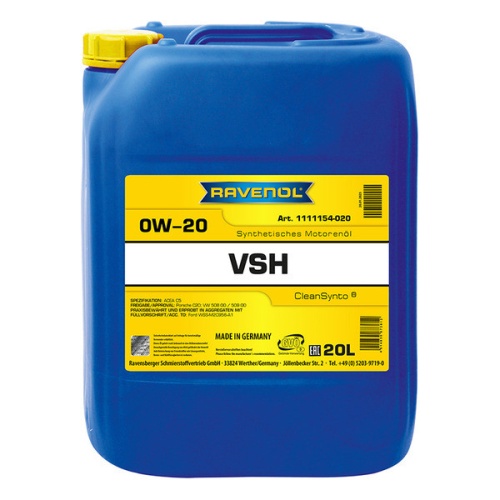 RAVENOL моторное масло VSH SAE 0W-20 (20л) 4014835873612