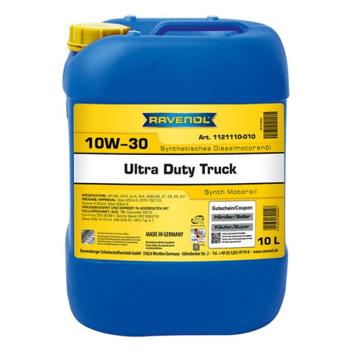 RAVENOL моторное масло UDT Ultra Duty Truck SAE 10W-30 (10л) 4014835850460