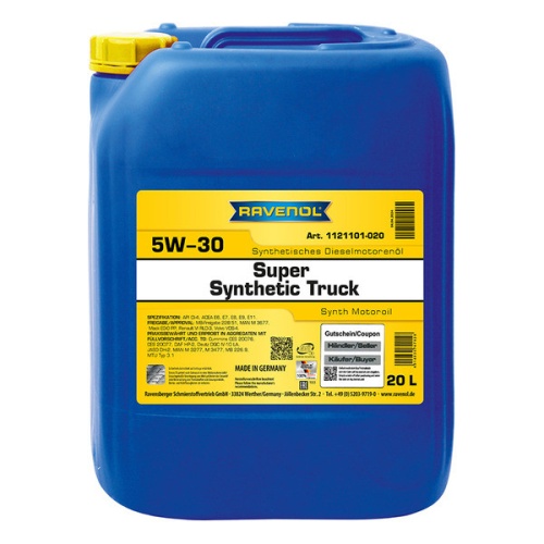 RAVENOL моторное масло Super Synthetic Truck SAE 5W-30 (20л) 4014835767928