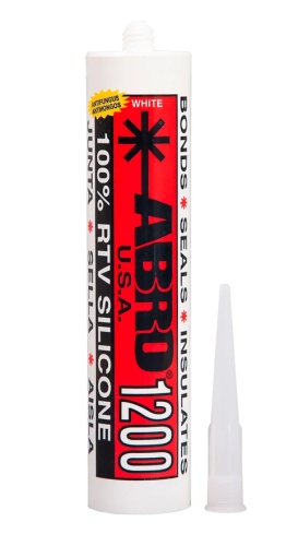 ABRO Герметик силиконовый белый универс 310г SS1200WHT