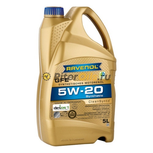 RAVENOL моторное масло GFE SAE 5W-20 (5л) 4014835857872