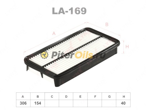 LYNXauto Фильтр воздушный LA169 (AP146, C3146, C31101/1)