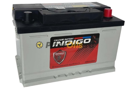 Аккумулятор INDIGO-R EFB 72Ah 650A низкий об. пол (- +) 278х175х175