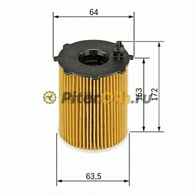 Вставка масляного фильтра Bosch F026407072 (HU721/5X)