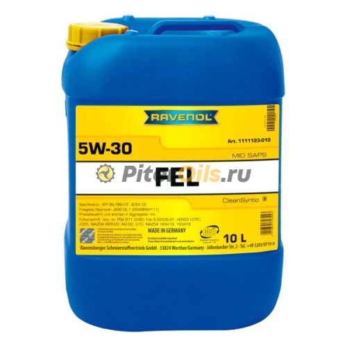 RAVENOL моторное масло FEL SAE 5W-30 (10л) 4014835723443