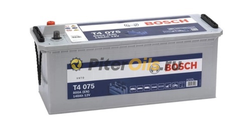 Аккумулятор BOSCH T4 [12V 140Ah 800А 513x189x223 + слева, необслуж.] 0092T40750
