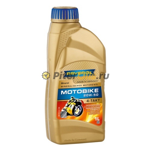 RAVENOL моторное масло Motobike 4-T Mineral SAE 20W-50 (1л) 4014835731417