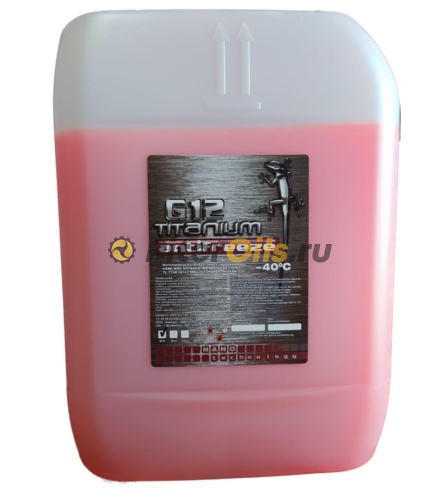 Titanium Антифриз красный G12 -40, 20 кг