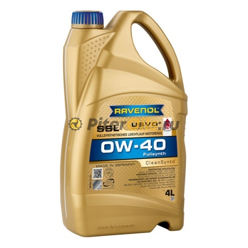 RAVENOL моторное масло Super Synthetik Oel SSL SAE 0W-40 (4л) 4014835718791