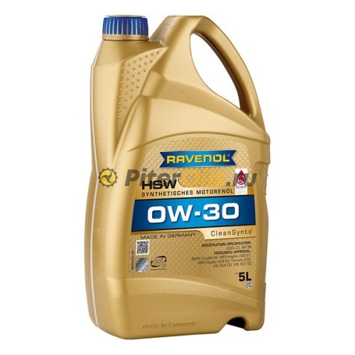 RAVENOL моторное масло HSW SAE 0W-30 (5л) 4014835889606