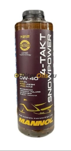 Mannol 4-Takt SNOWPOWER 0w40 0,95л арт.7212/7212095