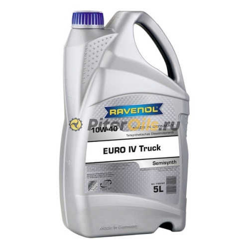 RAVENOL моторное масло Euro IV Truck SAE 10W-40 (5л) 4014835725959