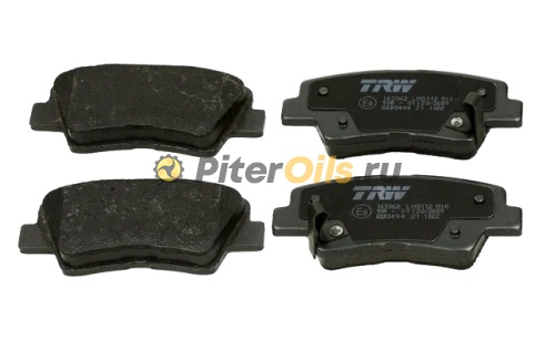 Дисковые тормозные колодки задние TRW GDB3494 (GDB3537) Hyundai Solaris 11-, Kia Rio III 11- 