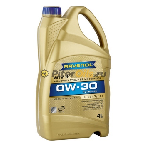 RAVENOL моторное масло WIV II SAE 0W-30 (4л) 4014835718494