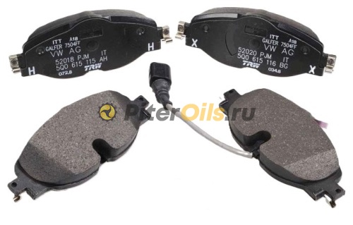 VAG Колодки тормозные дисковые передние 5Q0698151F A3/Octavia III/VW Passat B8/Tiguan II 