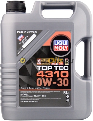 LIQUI MOLY масло моторное Top Tec 0W-30 (5л) 4310/2362