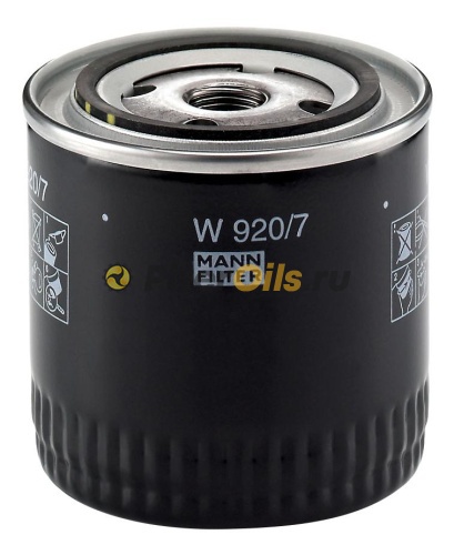 Фильтр масляный MANN W920/7 CAT C1.3-3.3/ Kubota V2203-3800/ Perkins 1104C/ Cummins B3.3