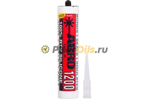 ABRO Герметик силиконовый черный 310мл SS1200BLK
