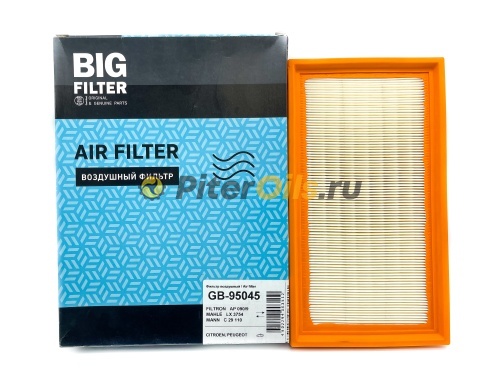 Фильтр воздушный BIG FILTER GB95045 (C29110) CITROEN Jumpy III/ Traveller/ Zafira Life 2.0 BlueHDi  