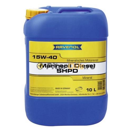 RAVENOL моторное масло Marineoil Diesel SHPD SAE 15W-40 (10л) 4014835730045
