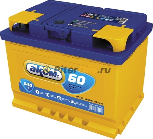 Аккумулятор АКОМ 60Ah/540 лев.+ 242x175x190 4607034730024/6CT-60.1 LA	