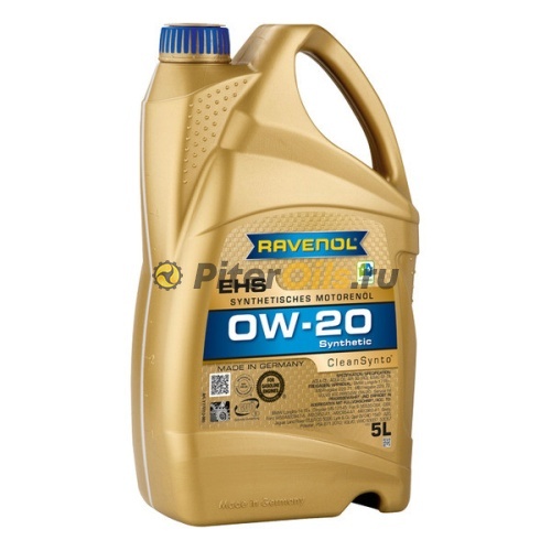RAVENOL моторное масло EHS SAE 0W-20 (5л) 4014835858138