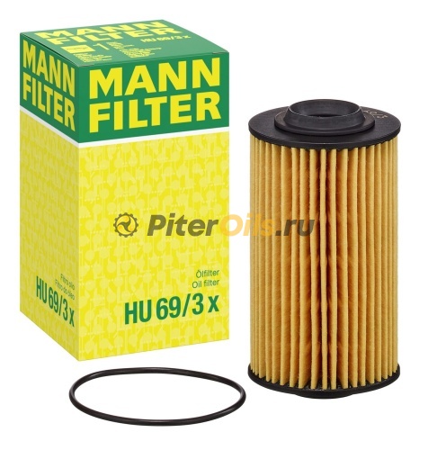 Фильтр масляный MANN-FILTER HU69/3 X	